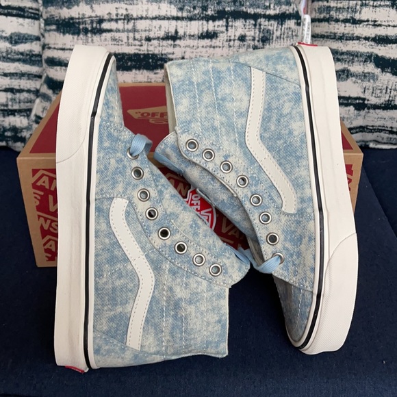 Vans Sk8-Hi Tapered Denimdstry Winter Sky Marshmalow WMNS - Picture 12 of 16